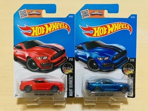 HOTWHEELS FORD SHELBY GT350R MUSTANG フォード シェルビー マスタング 2台 2色 赤 青 GT500 ホットウィール