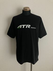 【ATR RADIAL】ロゴTシャツ 国内L相当 普段着 AUTO レーシングなど ラジアルタイヤ 未使用 非売品 