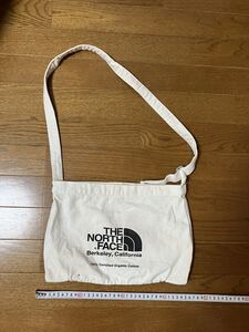 THE NORTH FACE！白・コットン100% ショルダーバッグ　ノース フェイス