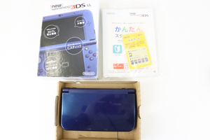 【動作確認OK】Nintendo New Nintendo3DS 任天堂 メタリックブルー タッチペン無し 充電器無しamiibo対応 LLサイズ 015IFEIK89