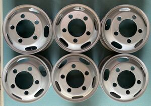 KWC 15×5J 115-8 T 5穴 新型 三菱 キャンター NT450 日産 アトラス 等 スチールホイール 両面再塗装美品 6本セット