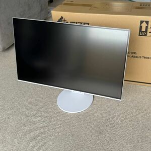 保証期間内! 美品! EIZO FlexScan EV2785 ホワイト 備品は未使用で完備! 送料無料! すぐに発送！