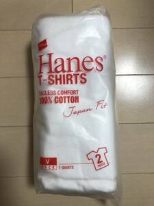 HANES JAPAN FIT Vネック２パックＴシャツ 新品未使用未開封 サイズM