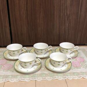 NARUMI　CHINA　カップ＆ソーサー　5客セット　