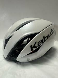 ロードバイク 自転車 ヘルメット / トライアスロン エアロヘルメット OGK KABUTO AERO-R1 S/M 約201g （管理No.N2f）