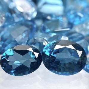 大量!!〔天然ブルートパーズおまとめ200.5ct 〕J ルース 裸石 ジュエリー ブルートパーズ jewelry blue topaz DF0 ①