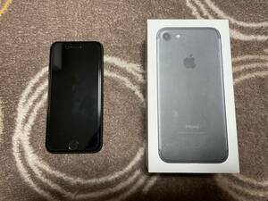 【ワンオーナー品】au版 iPhone7 128GB ジェットブラック【SIMロック解除済】