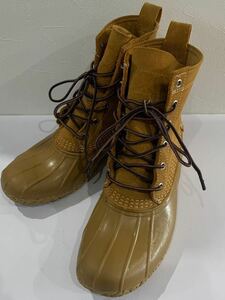 【美品】L.L.Bean×BEAMS 別注 MAIN HUNTING SHOES スノーブーツ ビーンブーツ スエード ベージュ ブラウン エルエルビーン ビームス US8