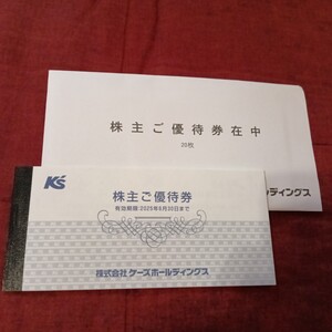 ケーズホールディングス 株主優待券20,000円分（1,000円20枚）【 有効期限2025年6月30日】