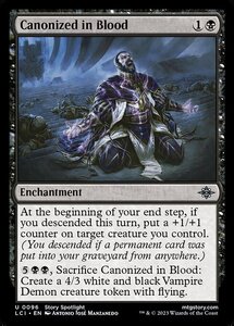 MTG ■黒/英語版■ 《血による列聖/Canonized in Blood》 イクサラン：失われし洞窟 LCI