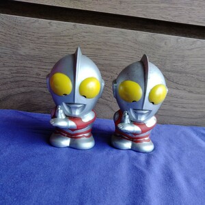 ウルトラマン　ソフビ　貯金箱