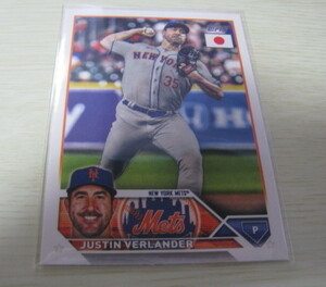 2023 TOPPS JAPAN EDITION BASEBALL 【JUSTIN VERLANDER】 NEW YORK METS