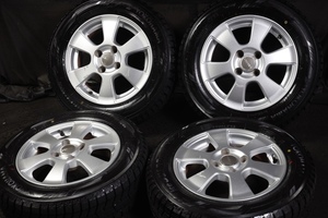 ★新品同様 175/65R14 国産YOKOHAMA 2022年製 スタッドレス パッソファンカーゴラウムヴィッツプラッツフィットキューブノートデミオ