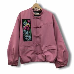 KIDILL キディル 18AW 混沌 kung fu jacket チャイナーカンフー胸バックワッペン付きボンバージャケット サイズ44