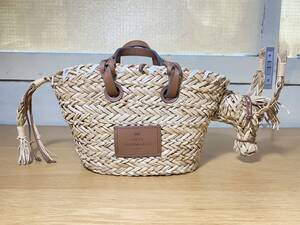 極美品 Anya Hindmarch アニヤハインドマーチ Small Donkey Basket ドンキー ロバ バスケット カゴバッグ（管理ID：13）