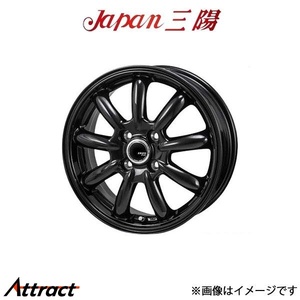 ジャパン三陽 ザック JP-209 アルミホイール 1本 ミラ ジーノ L650S/L660S(13×4.0B 4-100 INSET42 グロスブラック)Japan三陽 ZACK JP-209