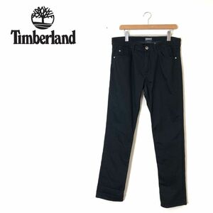 1S1580-U◆Timberland ティンバーランド デニムパンツ ストレート 無地 カジュアル アメカジ 合わせやすい◆size W33 ブラック コットン