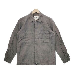 MHL. 596-8250502 COTTON LINEN CHAMBRAY SHIRT 長袖シャツ グレー エムエイチエル 5-0104M 250077