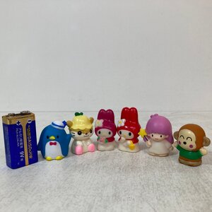 【まとめて6個】サンリオ 指人形 ソフビ マイメロディ おさるのもんきち タキシードサム コロコロクリリン他 SANRIO●