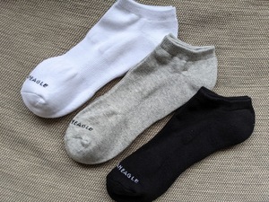 * AE アメリカンイーグル AEO Low Cut Socks ソックス 3足セット / White Grey Black *