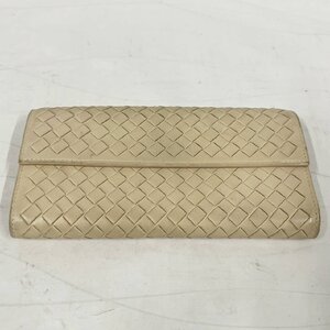 BOTTEGA VENETA 長財布＜財布＞ボッテガヴェネタ イントレチャート ホワイト系 ブランド レザー 二つ折り財布 札入れ 小銭入れ カード入れ