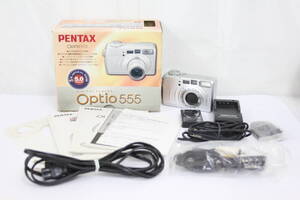 【返品保証】 【元箱付き】ペンタックス Pentax Optio 555 5x バッテリー チャージャー付き コンパクトデジタルカメラ M1264