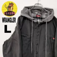 usa古着 wrangler カバーオール　L グレー　ワークジャケット