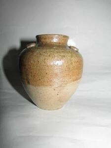 （旧家・蔵出し）（江戸時代の大堀相馬焼・茶入れ）茶道具大珍品