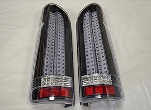 ハイエース 200系 テールライト 縦ライン 黒 LED テールランプ