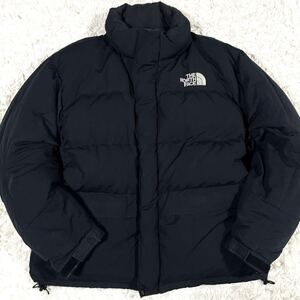 希少な3XL相当!!! ノースフェイス THE NORTH FACE ワンポイントロゴ 肉厚 ダウンジャケット ブラック 黒 メンズ 秋冬 アウター ヌプシ