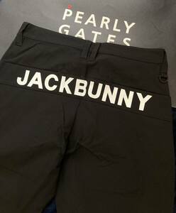 新品 パーリーゲイツ ジャックバニー 2WAYストレッチパンツ(7)サイズ3L/黒 PEARLY GATES JACK BUNNY 2024年最新モデル