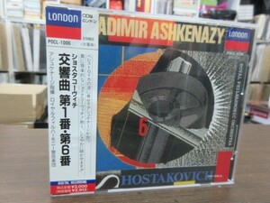 天9//CD///無傷!!★London ショスタコーヴィチ：交響曲第1,6番／アシュケナージ（Vladimir Ashkenazy）,ロイヤルフィル