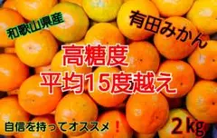 和歌山県有田産　平均糖度15度越え❗小玉みかん　2kg　みかんキング