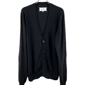 Maison Margiela (メゾン マルジェラ) Builted In Flocking Sleeve Knit Cardigan (black)