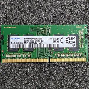 【中古】DDR4 SODIMM 4GB1枚 M471A5244CB0-CWE [DDR4-3200 PC4-25600]