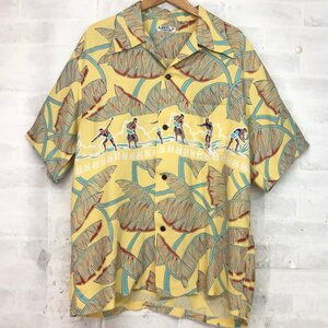 SUN SURF サンサーフ 東洋エンタープライズ アロハシャツ SS30107 バナナリーフ柄 SIZE: L イエロー MH632024101707