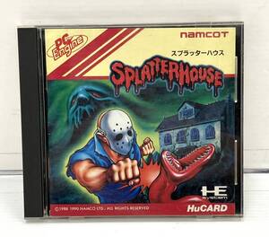 〈ゲーム〉PC Engine ソフト　HuCARD ヒューカード namcot ナムコ SPLATTER HOUSE スプラッターハウス【中古/現状品】005030-13