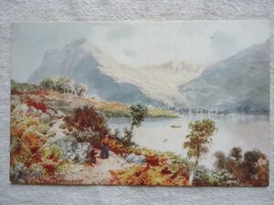 【絵葉書1枚】 Honister Crag & Buttermere /PICTURESQUE ENGLISH LAKES /Raphael Tuck & Sons OILETTE Postcard7288 /ヴィンテージ 37-10