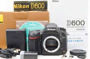 ☆極上美品☆ Nikon ニコン D600 ボディ 元箱 付属品 Shot数 9,150枚前後 ♯24082507