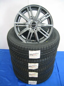 ブリヂストン 日本製 スタッドレス タイヤ ブリザック VRX3 165/70R14 ＆ アルミホイール セット 新品 4本 アクア ヴィッツ ポルテ マーチ