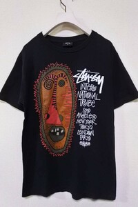 Stussy Paramecium Tee size S ゾウリムシ オールドデザイン Tシャツ 黒 ブラック