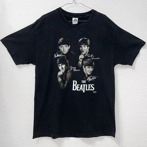 00s THE BEATLES バンT バンド Tシャツ VINTAGE ヴィンテージ ビンテージ Tee 半袖 トップス 古着 ブラック 黒 Lサイズ ユニセックス