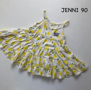 JENNI ジェニィ キャミソールワンピース レモン柄 サイズ90