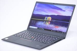 【1円～】4K液晶 Corei7 16Gメモリ 第10世代CPU搭載 2020年製 Lenovo ThinkPad X1 Carbon Gen7 i7-10510U 16G 512G 14インチ Win10