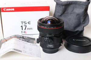 CANON TS-E 17mm F4 L　ほぼ新品　動作確認済み　ワンオーナー