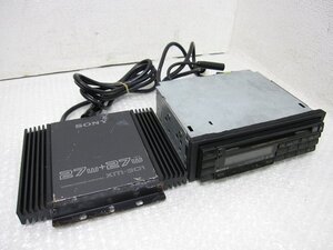 PK21785S★SONY★カーオーディオ CDデッキ パワーアンプ 2点セット★CDX-R77 XM-301★