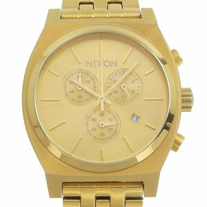 【本物保証】 箱付 美品 ニクソン NIXON タイムテラー メンズ クォーツ 電池 腕時計 クロノグラフ A972 希少 レア