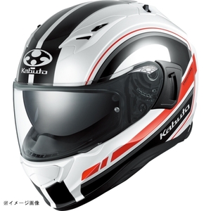 在庫あり KABUTO(カブト) ヘルメット KAMUI-3 RIDGE カムイ・3 リッジ カラー:ホワイトブラック サイズ:L(59-60cm)