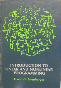 線形計画法と非線形計画法の概要 Luenberger, David G. 洋書 希少本 古書