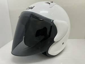 Arai アライ SZ-G ジェットヘルメット ホワイト スモークシールド XLサイズ 61-62 (24042150)